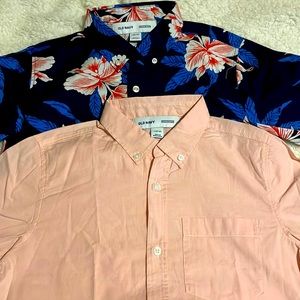 (2) Boys Old Navy Button Shirt